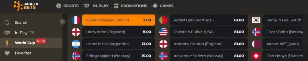 Jabula Bets Football world cup